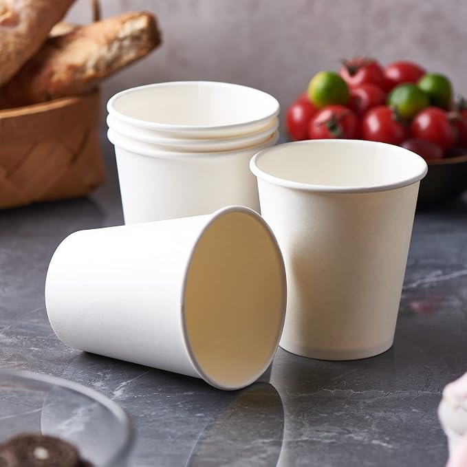 CIAO! 10oz White Paper Hot Cup, Disposable, 90mm Diameter 1 - Image 8