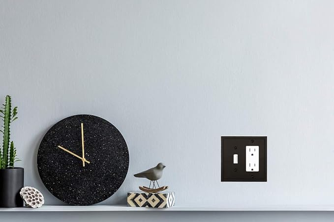Modern Edge Decorative Wall Plate Switch Plate Outlet Cover, Durable Solid Zinc - Image 7
