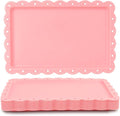 Food Tray, 12 Pack Serving Tray Serving Platter Fruit Dessert Plates, Plastic by Unknown