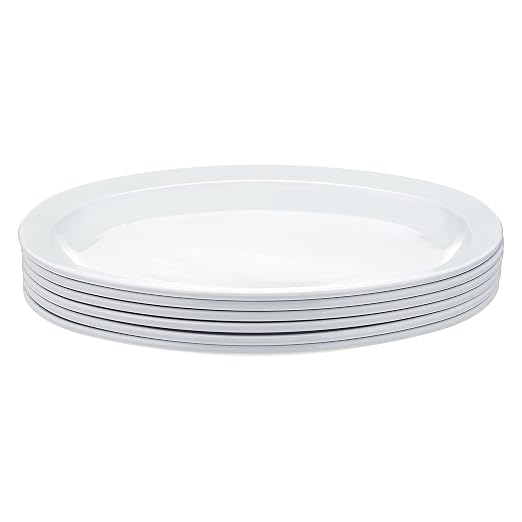 Amazon Basics Melamine Oval Serving Platter - Image 2