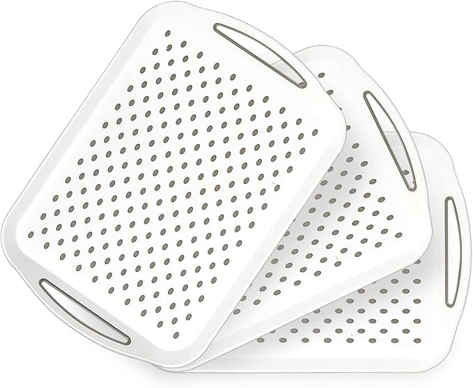 17.7" x 12.5" Anti-Slip Serving Trays by Kazozobi