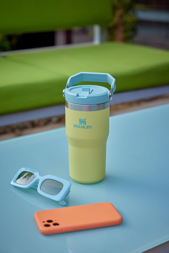 STANLEY IceFlow 2.0 Flip Straw Tumbler, 20 oz, Pomelo | Easy Carry Handle | - Image 5