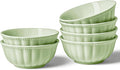 HOMBENE Green Porcelain Fruit Bowls, 4.7 Inch Serving Bowls, Ice Cream Bowl by HOMBENE