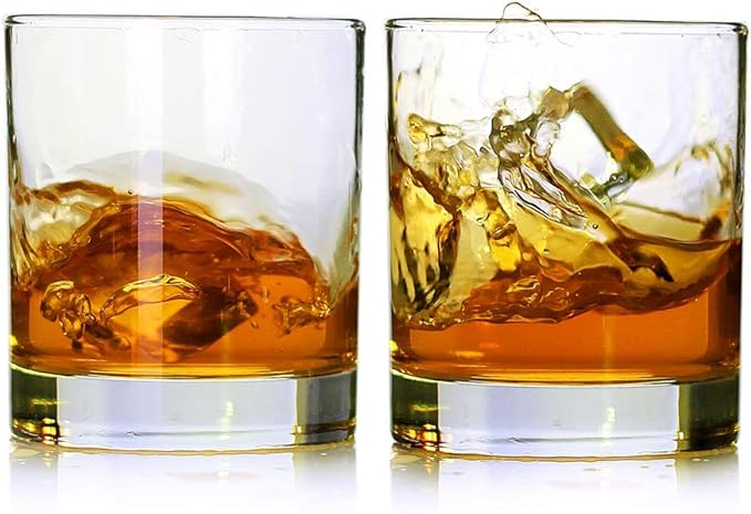 Whiskey Glasses, 11 oz, Premium Scotch Glasses, Bourbon Glasses by KGnB