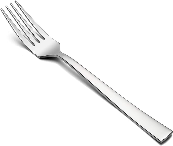 Dinner Forks Set of 6, E-far 7.9 Inch Stainless Steel Forks by E-far
