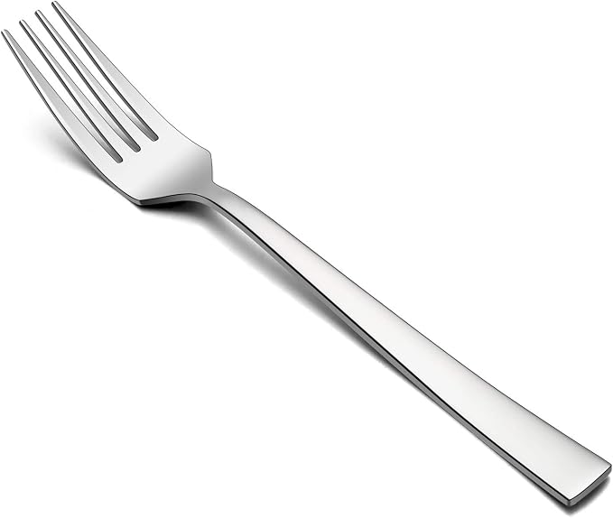 Dinner Forks Set of 12, E-far 7.9 Inch Stainless Steel Forks by E-far