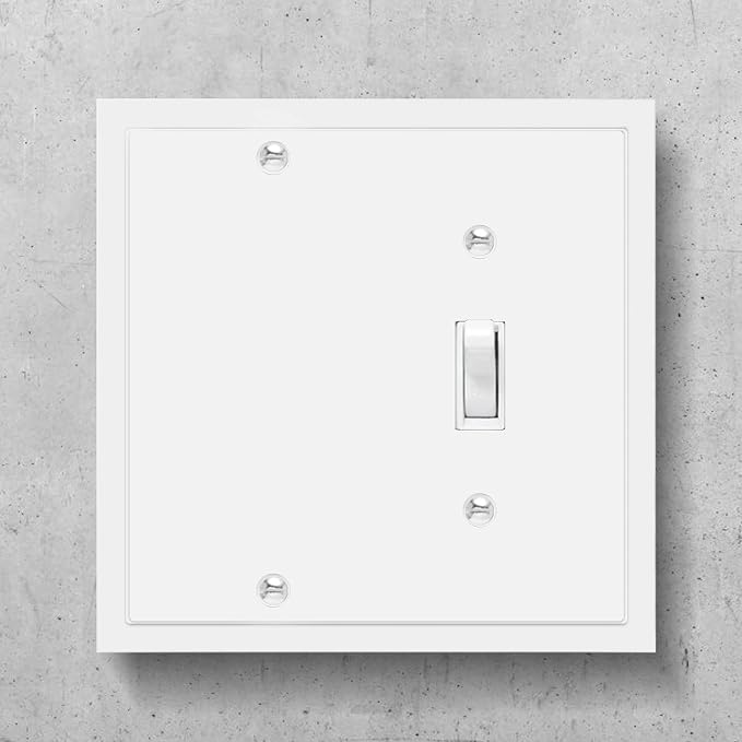 Modern Edge Decorative Wall Plate Switch Plate Outlet Cover, Durable Solid Zinc - Image 3