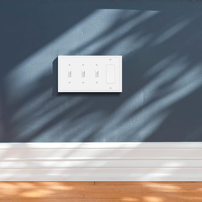 Modern Edge Decorative Wall Plate Switch Plate Outlet Cover, Durable Solid Zinc - Image 5