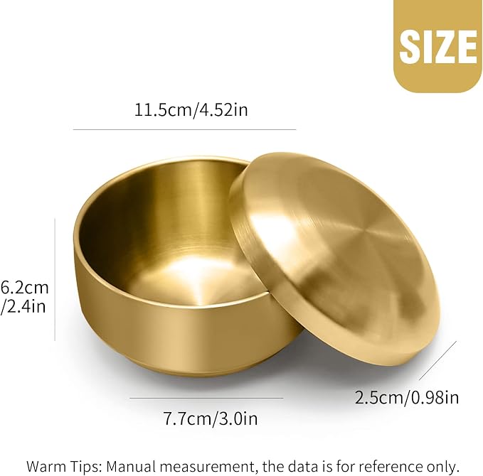 Stainless Steel Rice Bowl with Lid, - Image 5