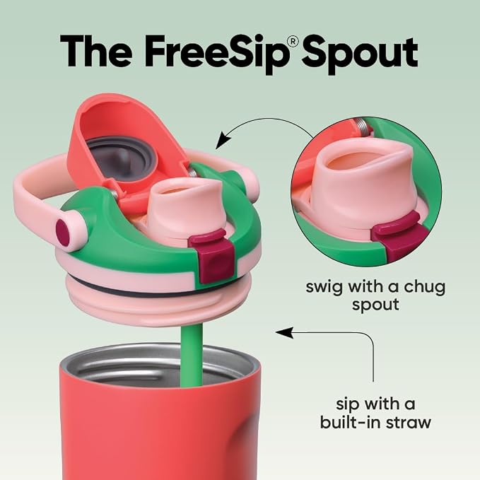 Owala FreeSip Sway Stainless Steel Water Bottle 30 oz Strawberry Fields - Image 2