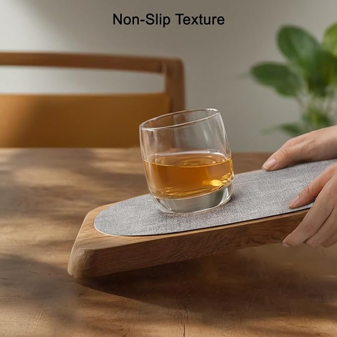 Faux Leather Placemats Set of 4, Dual Sided - Image 8