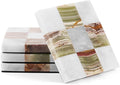 Marble Coasters Set of 4, Decorative Checkered Cup Coaster by Earthentones