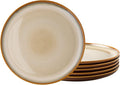 LERATIO Ceramic Plate Set of 6, 8.5 Inch Reactive Glaze Salad Plates | Modern by LeRatio