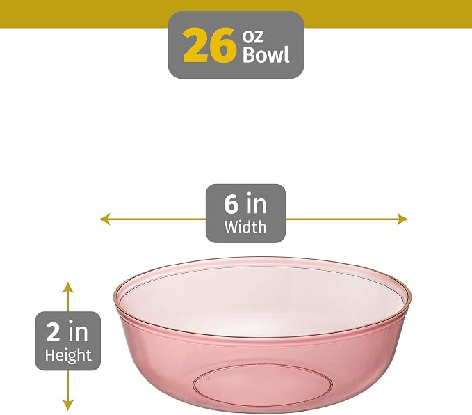 PLASTICPRO Plastic Party Plates Edge Collection Premium heavyweight Elegant - Image 5