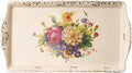 YOLIFE Ceramic Serving Tray, Flowering Shrubs 13.5 x 7.5 inch | Ivory Vintage by YOLIFE