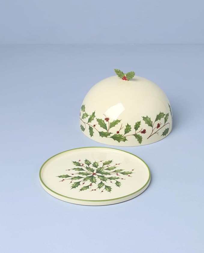 Lenox Holiday Small Porcelain Christmas Covered Serving Dish | - Image 5