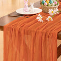 Cheesecloth Table Runner Summer Boho Wedding Birthday Party Home Decor | Orange by Socomi