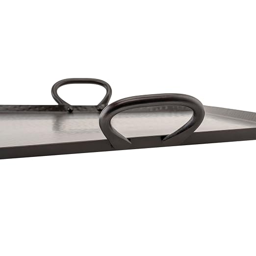 G.E.T. SSTPD-1915-ANT Heavy-Duty Metal Serving/Ottoman Tray - Image 3
