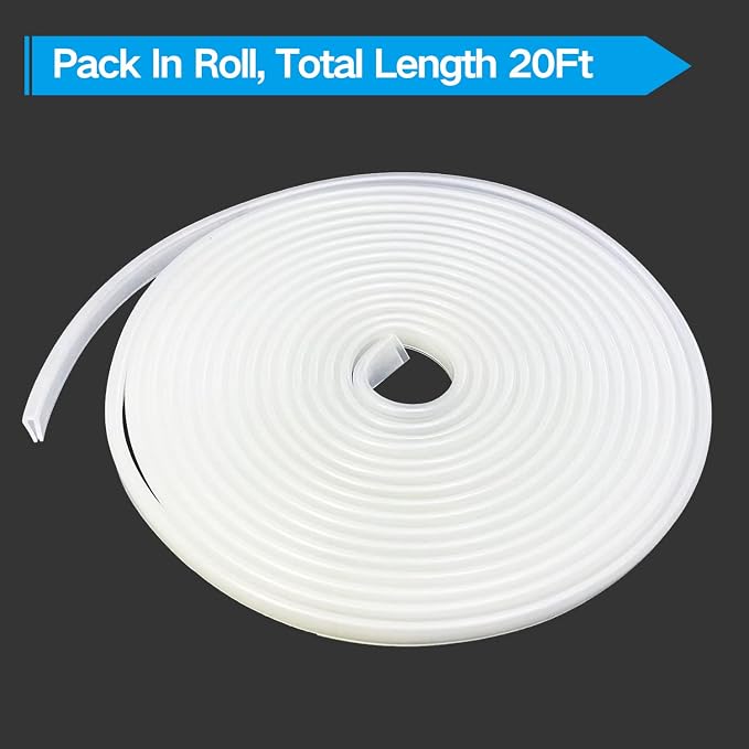 Clear Rubber Edge Trim，U Channel Silicone Rubber Edge Trim, 3/32" Slot - Image 3
