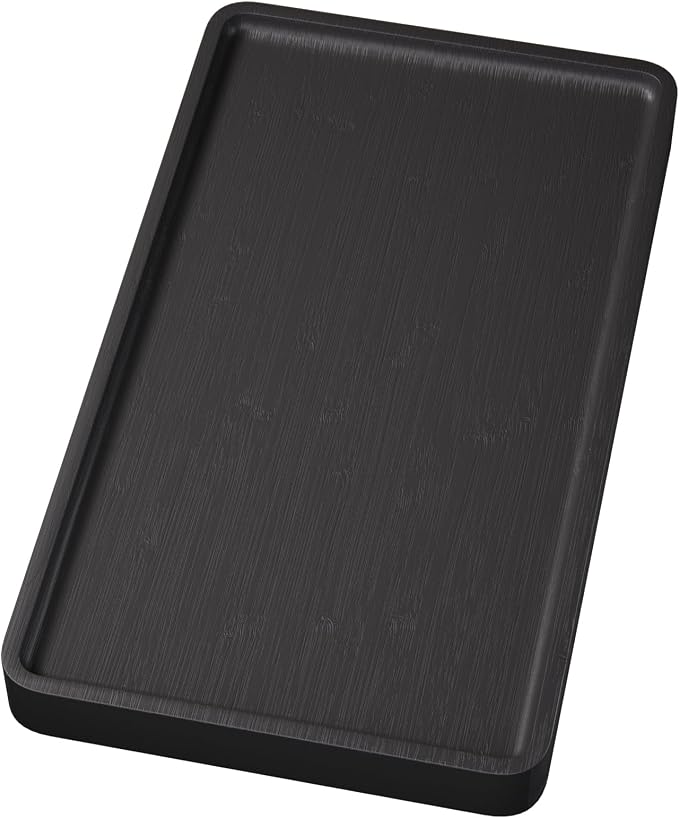 VERTORGAN Bamboo Serving Tray, 13.8x7.9 Inch Trays, Home Decor | Coffee Table by VERTORGAN