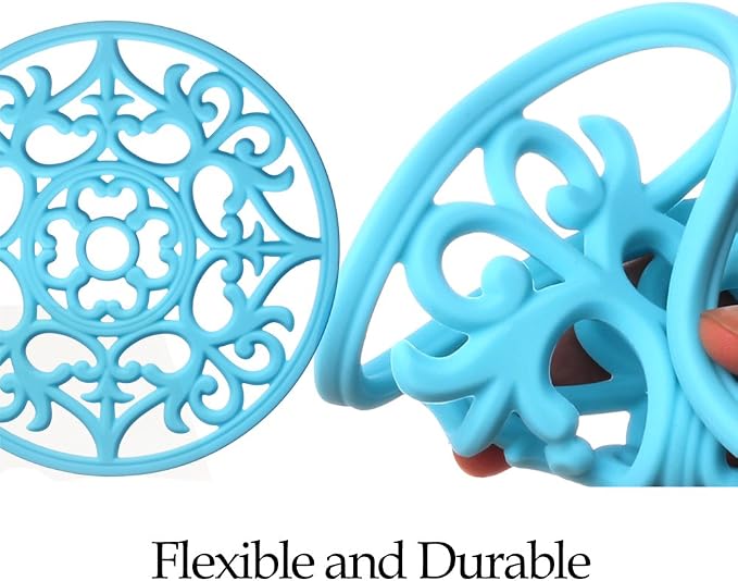 ME.FAN Trivets for Dishes/Pots/Pans, Flexible/Durable/Non Slip Hot Pads to - Image 4