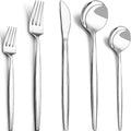 40-Piece Silverware Set for 8, CEKEE Stainless Steel Flatware Cutlery Set by CEKEEBakingEasilyHappily