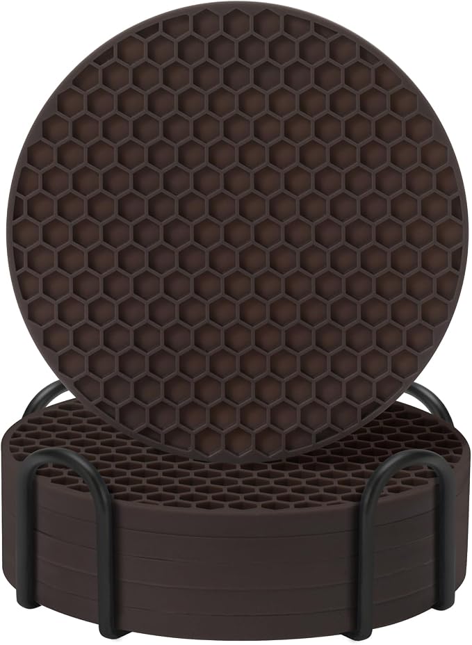 TWTLi Silicone Coasters Set of 6 by TWTLi
