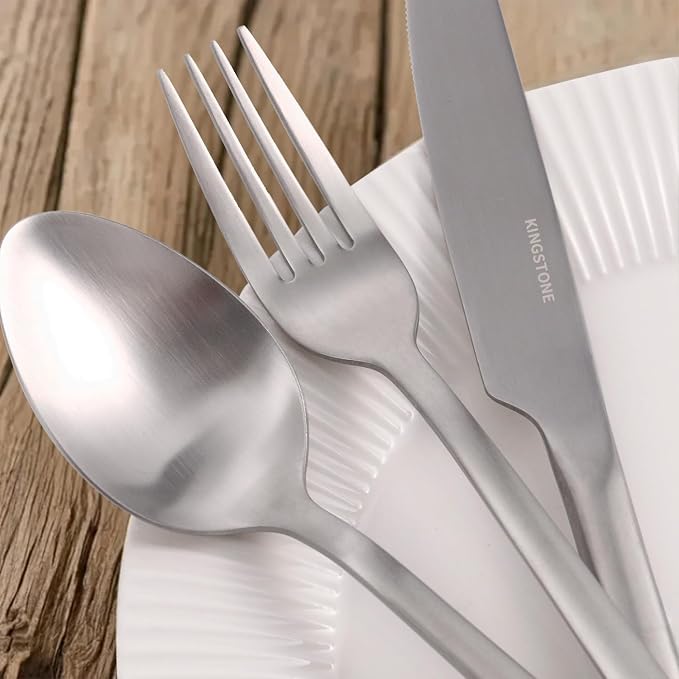 30 Pieces Silverware Set, Flatware Cutlery Set - Image 5