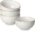 MALACASA Small Bowls, 14 Ounce Ice Cream Bowl, Stoneware Dessert Bowls Set of 4 by MALACASA
