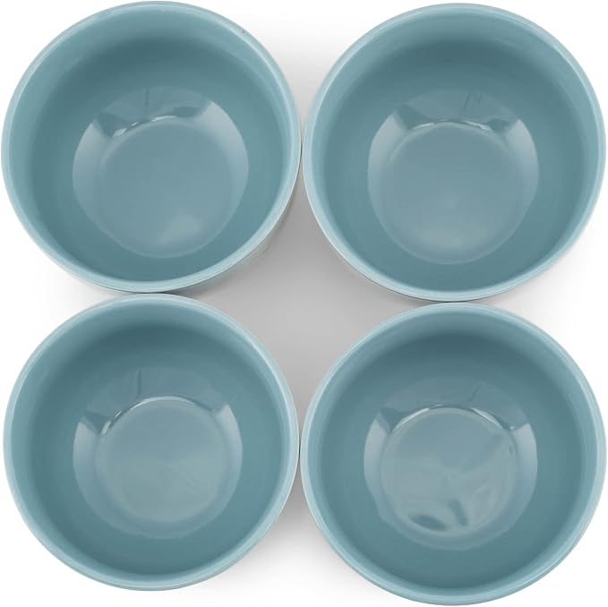 Elanze Designs Bistro Glossy Ceramic 4 inch Cute and Small Dessert Bowls Set of - Image 4