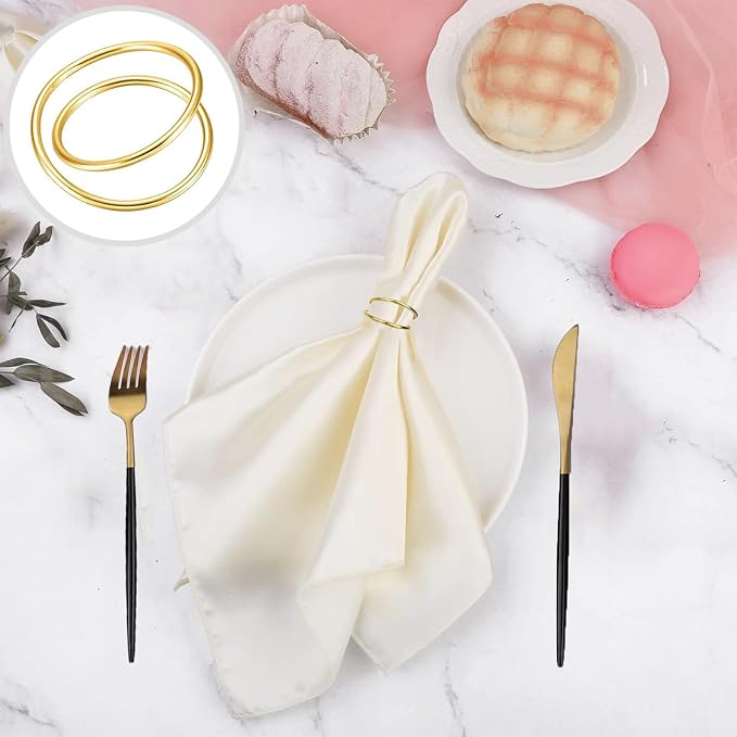 Gold Napkin Rings - Image 3