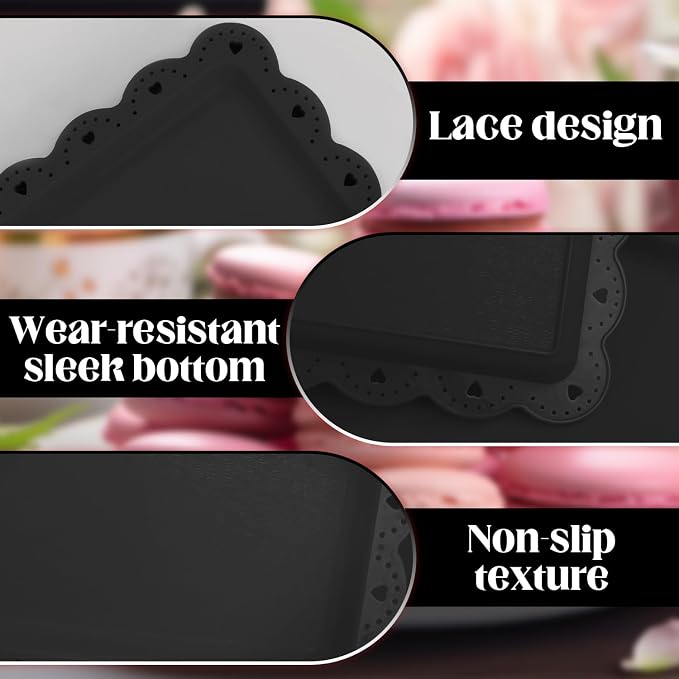 Food Tray, 12 Pack Serving Tray Serving Platter Fruit Dessert Plates, Plastic - Image 3