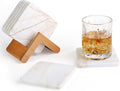Marble Coasters Set of 5, Square Coasters by Koville