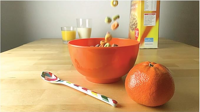 French Bull Melamine Cereal Bowls, Small Serving Bowl -Snack, Kids- Shatter - Image 2
