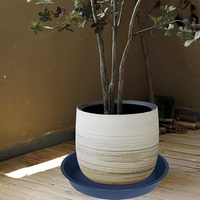 4 Pack of 16 17 inch Plant Saucer, 2.3" Depth, Heavy Duty Deep Plant Trays - Image 3