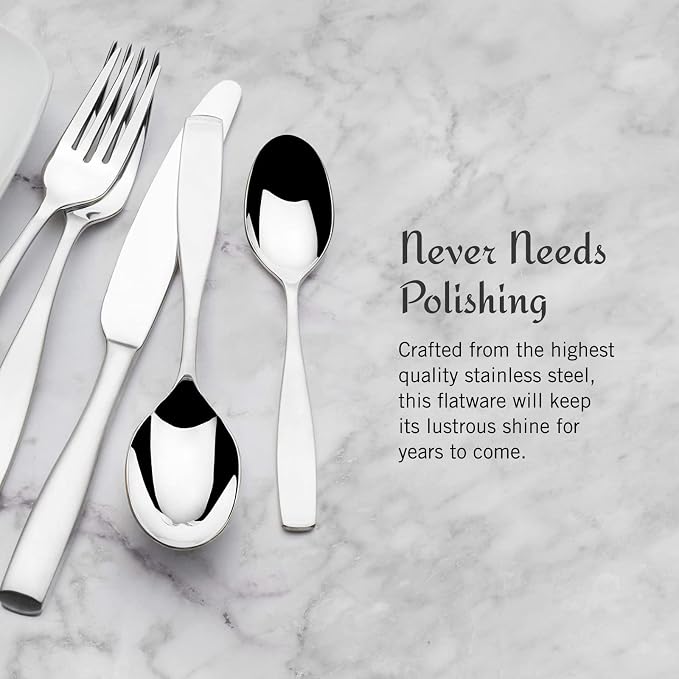 Mikasa Satin Loft 65-Piece Flatware Set, Service - Image 6