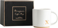 COLLECTIVE HOME Ceramic Coffee Mug, 15 oz Monogram Cup by COLLECTIVEHOME