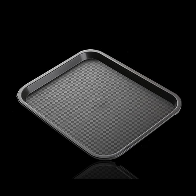 12 Pack Cafeteria Trays, 13 x 10 Inch Plastic Fast Food Serving Trays, - Image 4
