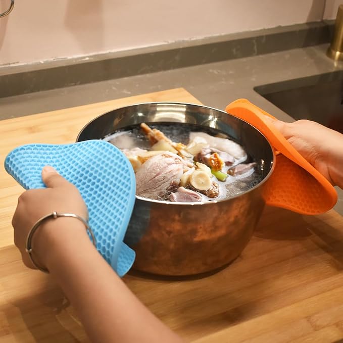 homEdge Silicone Trivets Mat, 6 Packs Multipurpose Non Slip Heat Resistant Pot - Image 6