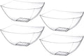 4 Pack Disposable Clear Plastic Serving Bowls Square Party & Candy 16oz | by PoshSetting