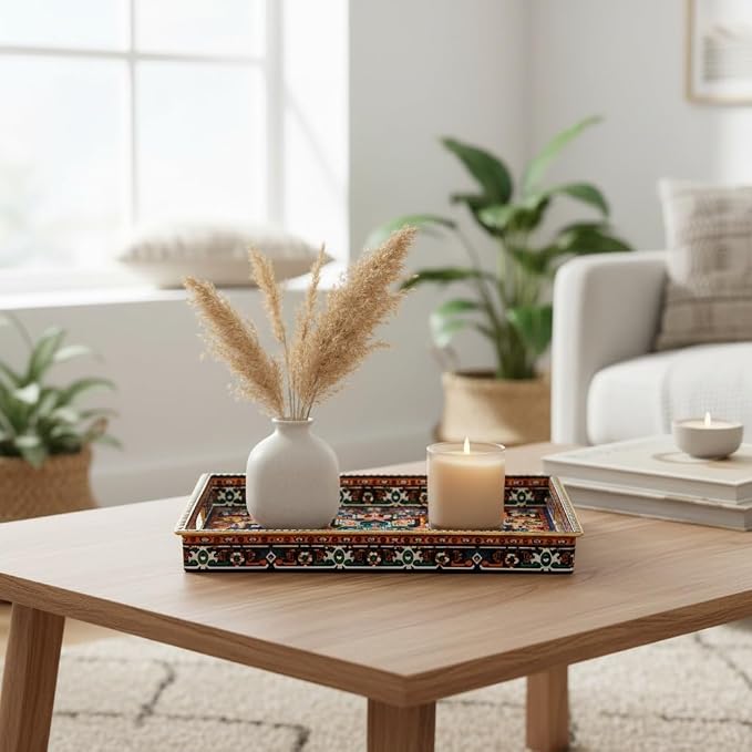 Boho Persian Rug Pattern Serving Tray - Image 4