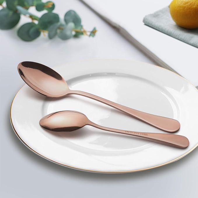 LIANYU 10-Piece Copper Silverware Set - Image 2