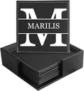 XINYIMAI Custom Leather Coasters Set of 6 by XINYIMAI