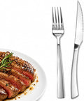 SANTUO 12-Piece Steak Knife and Fork Set by SANTUO