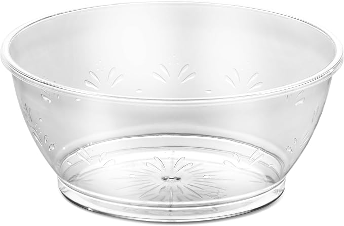 6 Oz Clear Mini Plastic Dessert Bowls Disposable Serving Bowls | Premium Hard - Image 4