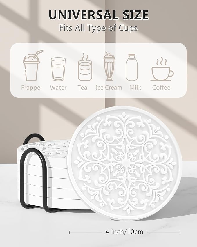 Drink Coasters, Coasters Set of 6 - Image 2
