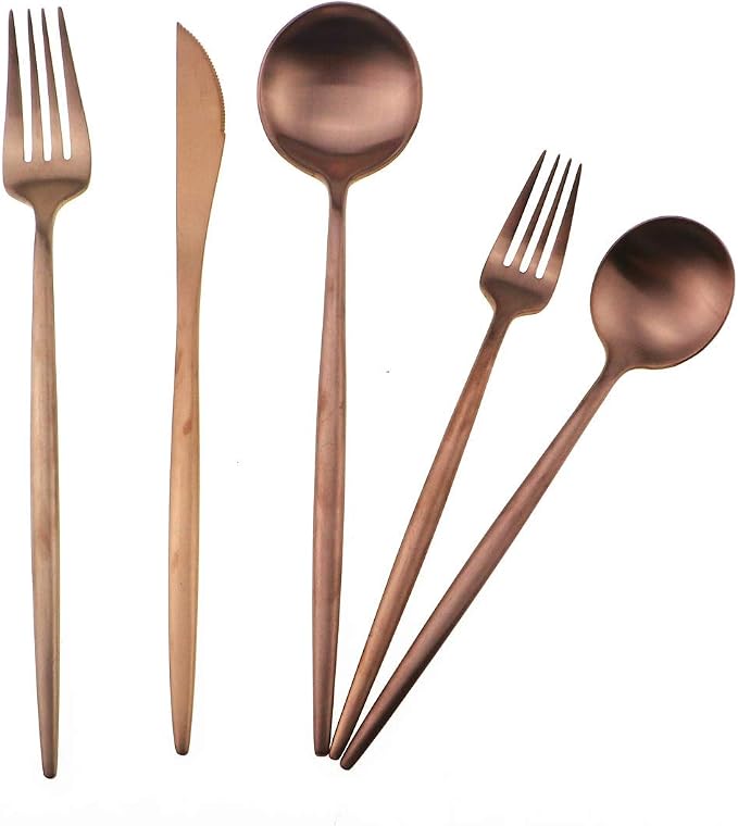 20-Piece 18/10 Stainless Steel Flatware Silverware, Luxury Dinnerware Set - Image 6