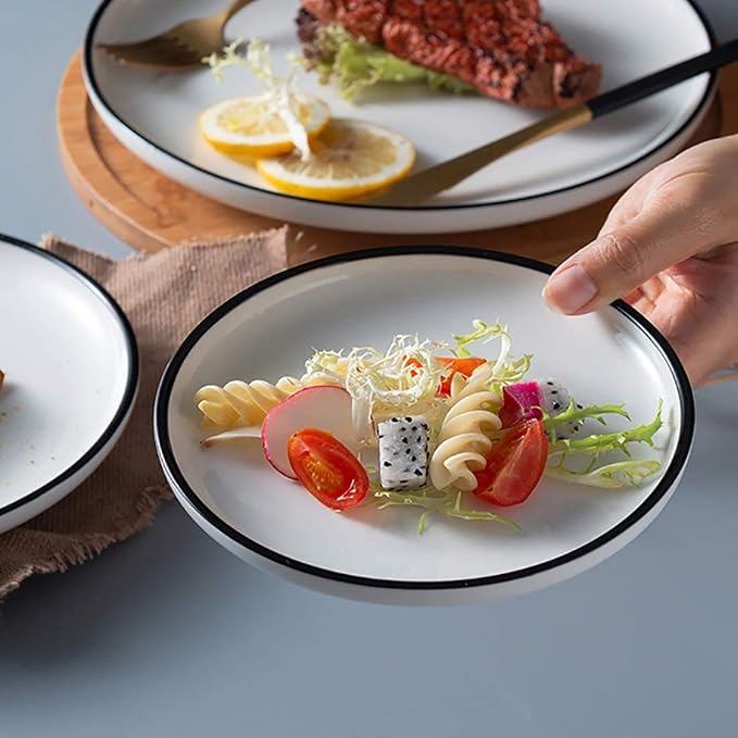 6-inch Small Porcelain Appetizer Plates, Snacks Plate - Image 6