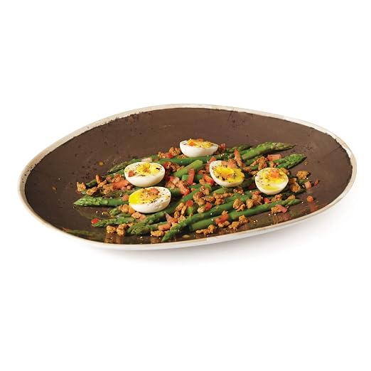 G.E.T. OP-1813-PCF Heavy-Duty Shatterproof Plastic Oval Melamine Serving Platter - Image 4