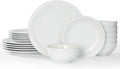 Famiware Ceramic Plates and Bowls Sets, Embossed Dishes Dinnerware by Famiware